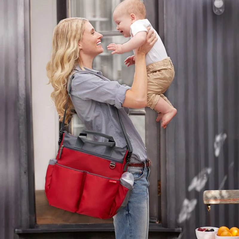 Duo Signature Nappy Bag - Red - Image 2
