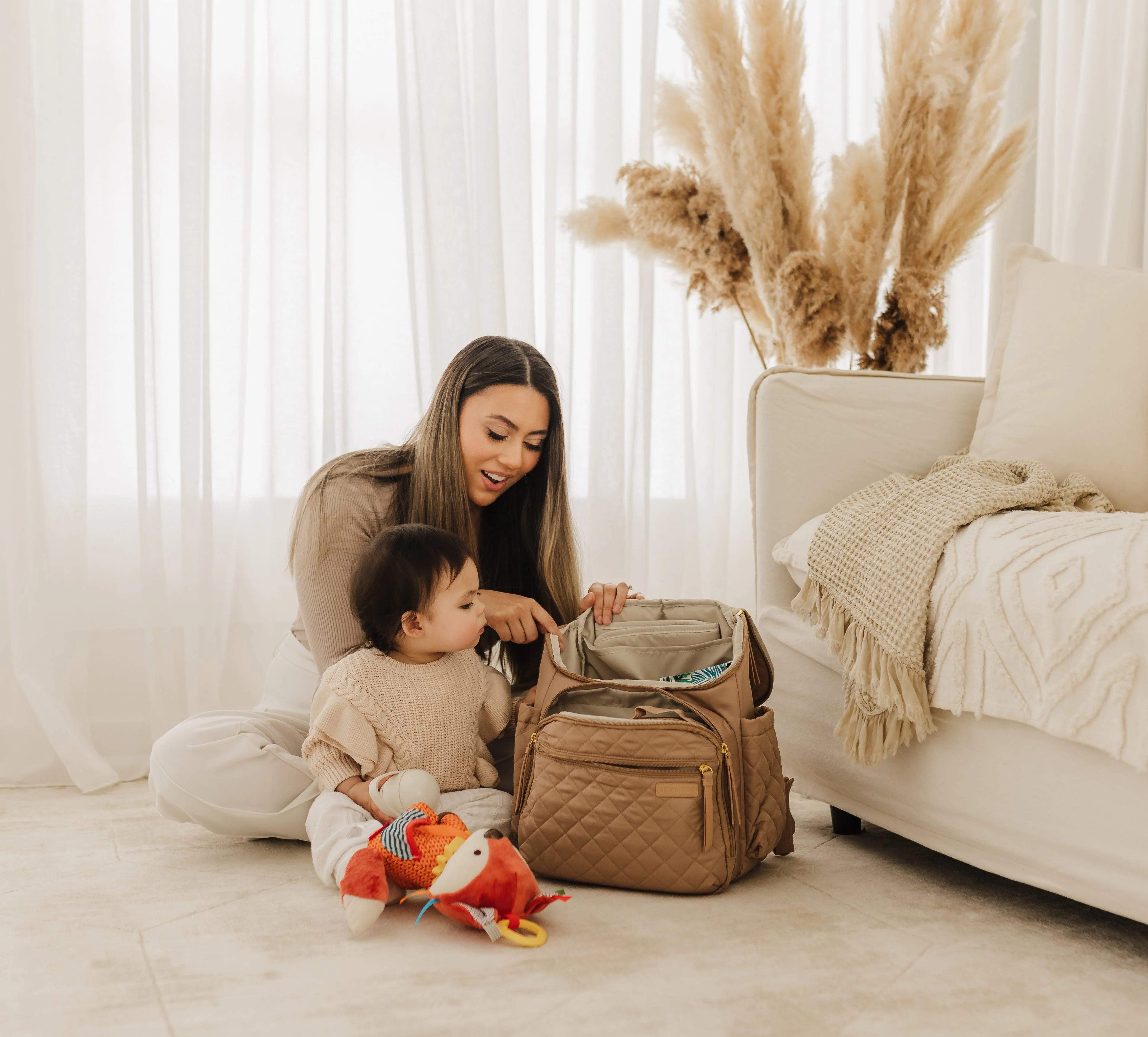 Camel Forma Nappy Bag Backpack - Image 5