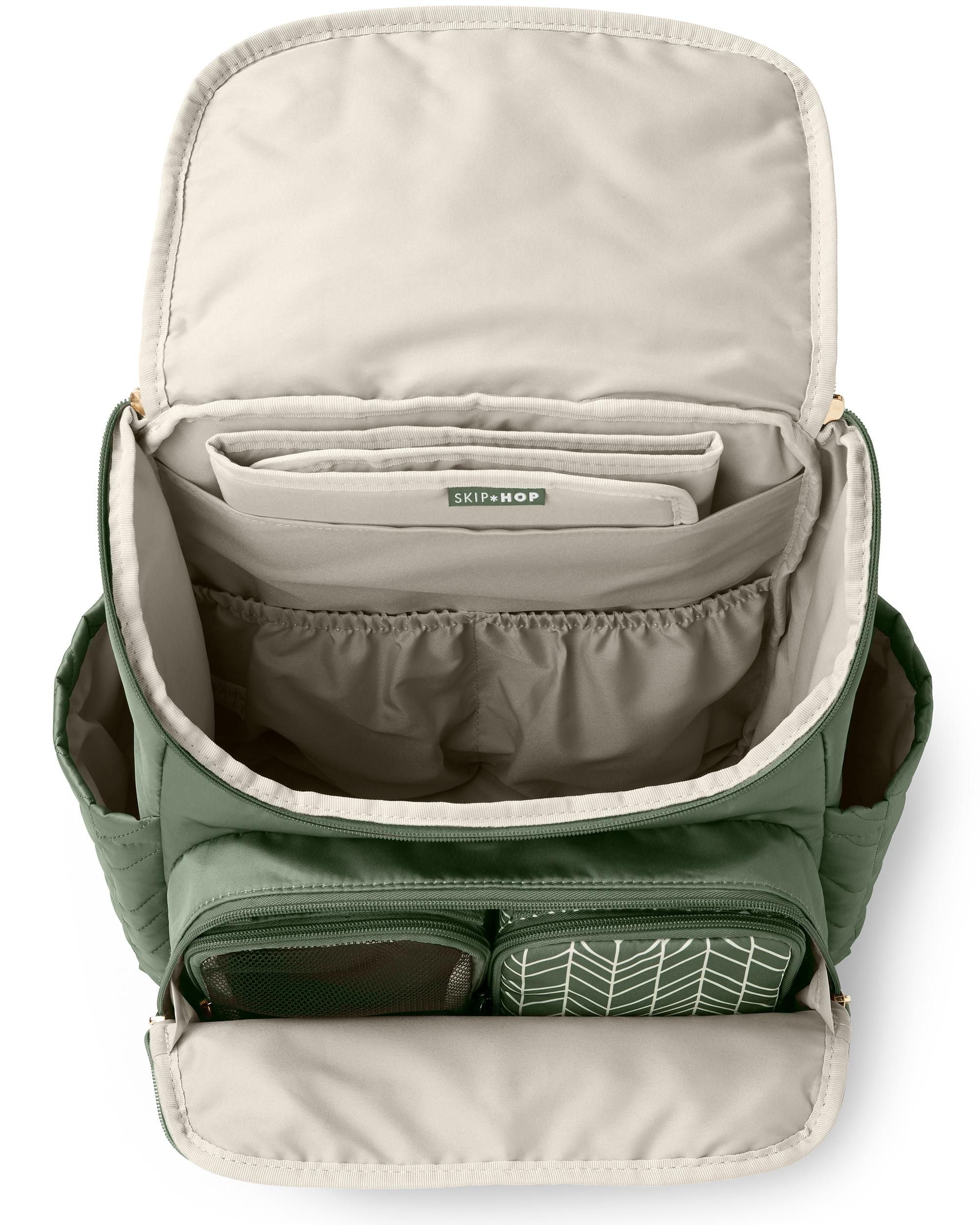 Dark Sage Forma Nappy Bag Backpack - Image 7