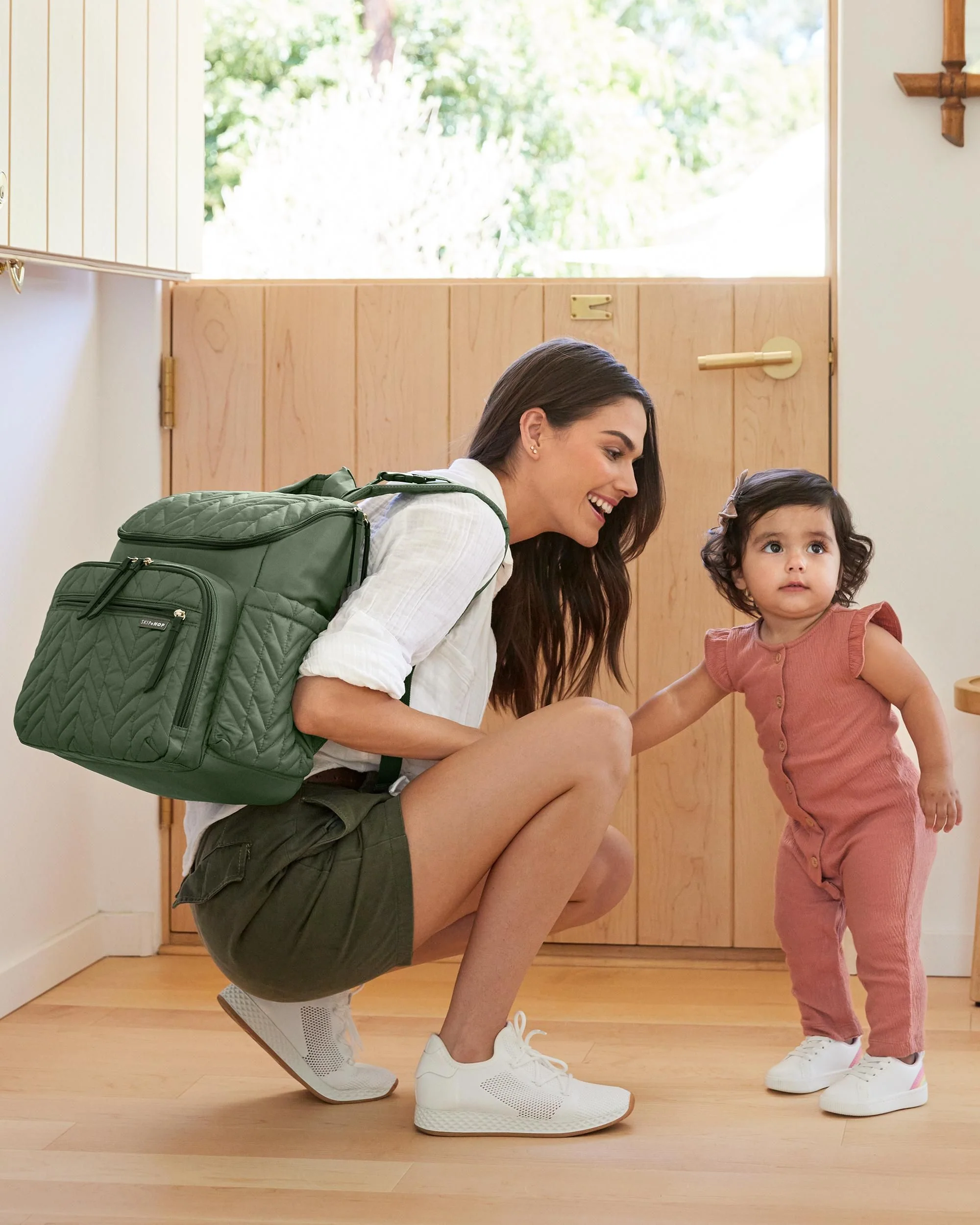 Dark Sage Forma Nappy Bag Backpack - Image 9