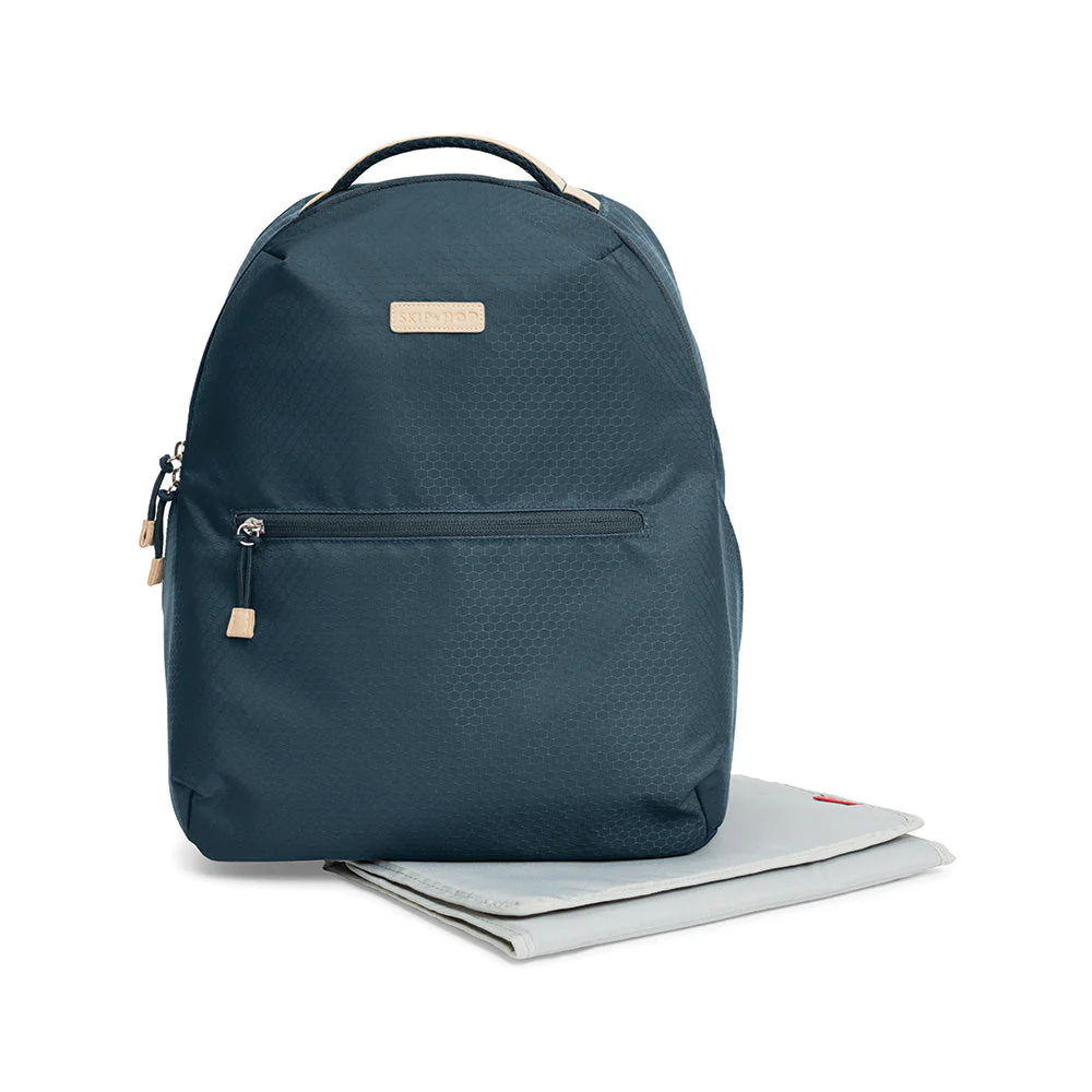 Go Envi Eco Friendly Nappy Backpack - Blue Grey Hex