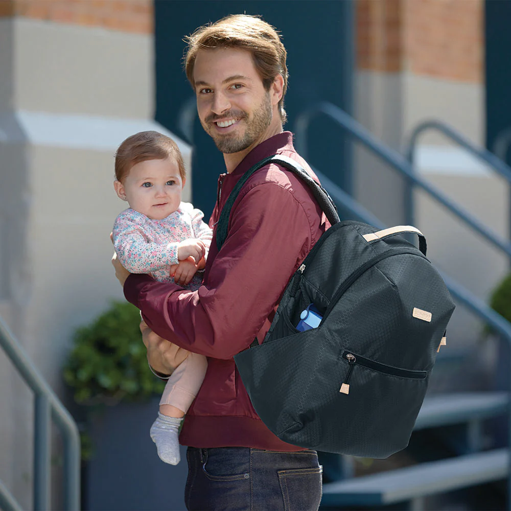 Go Envi Eco Friendly Nappy Backpack - Blue Grey Hex - Image 4