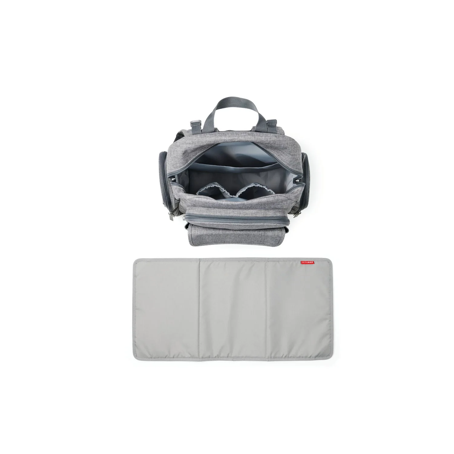 Heather Grey Luna Nappy Backpack - Image 3