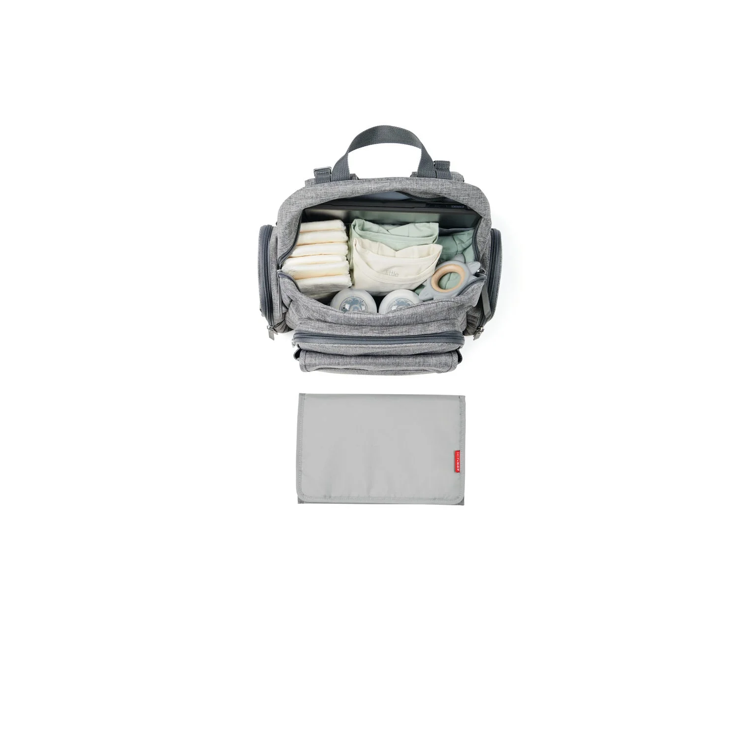Heather Grey Luna Nappy Backpack - Image 4