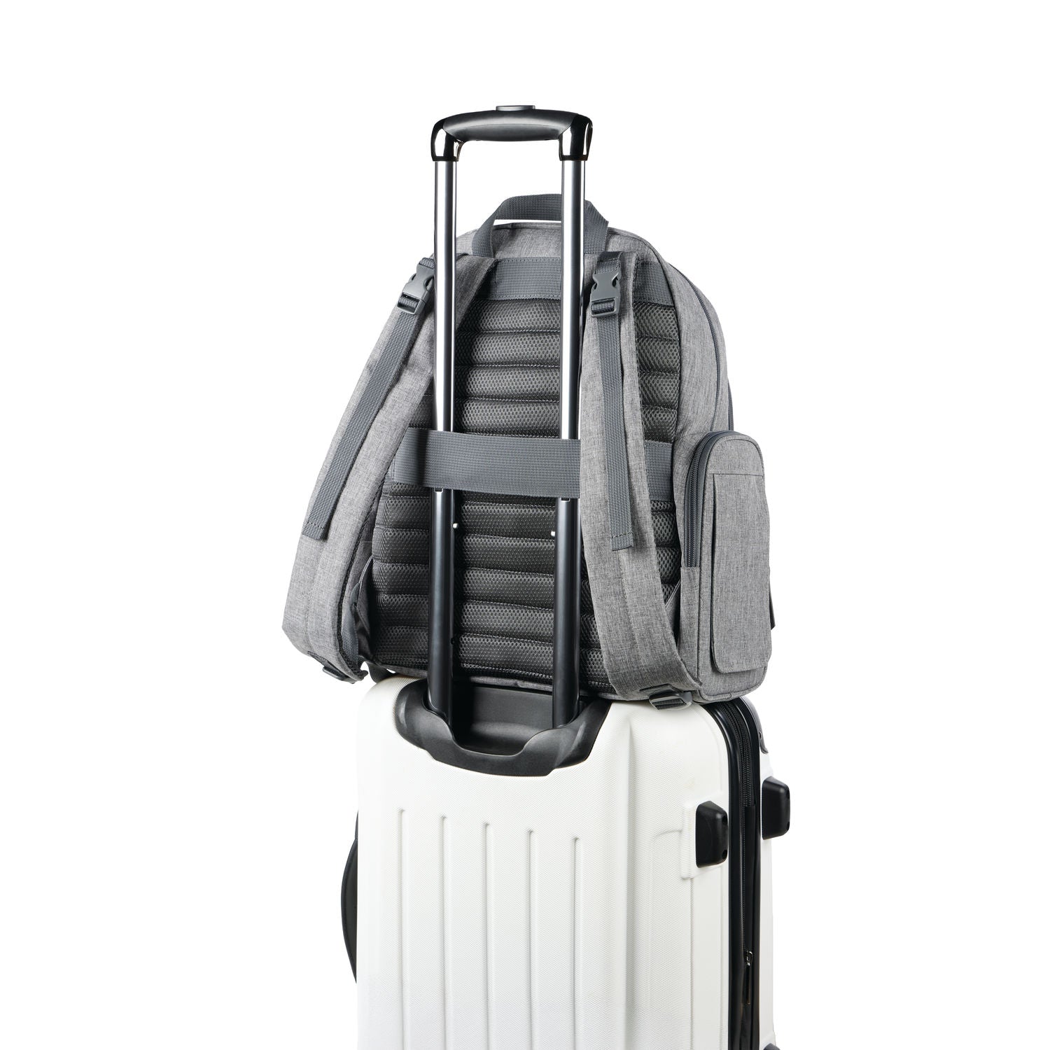 Heather Grey Luna Nappy Backpack - Image 6