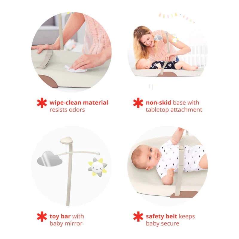 Wipe Clean Changing Pad - Oat - Image 3