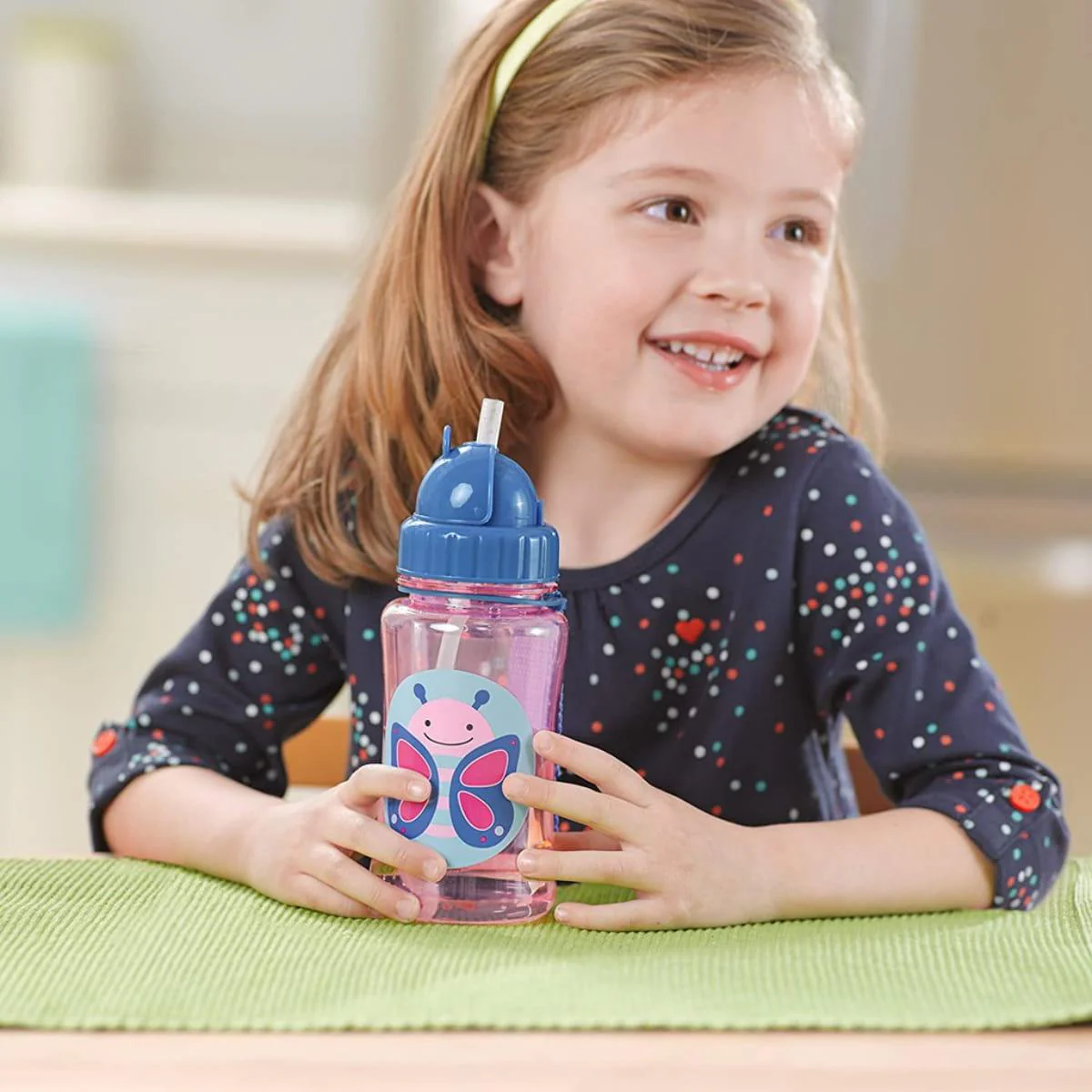 Zoo PP Straw Bottle - Butterfly - Image 3