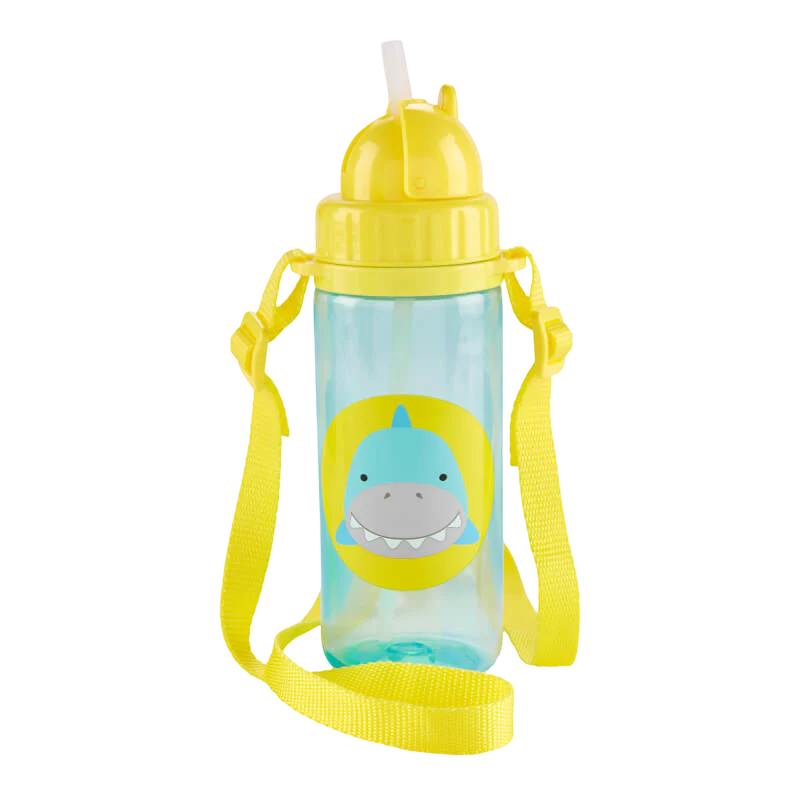Skip Hop Zoo Straw Bottle with Shoulder Strap - Image 3